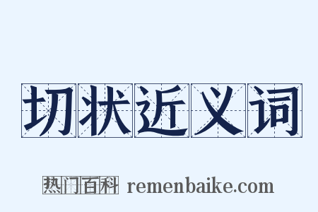 切状近义词是什么意思的图片